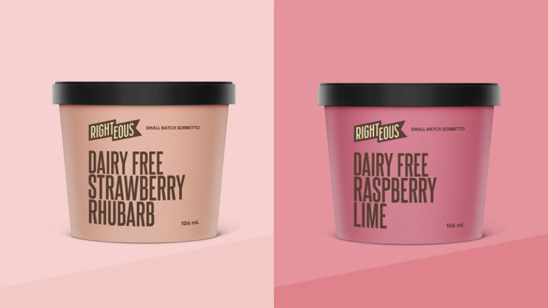 Strawberry and Raspberry gelato products