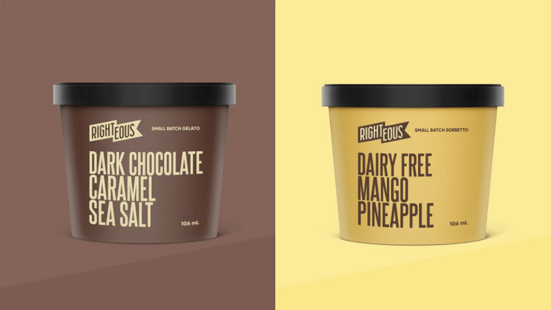 Chocolate and Mango gelato products