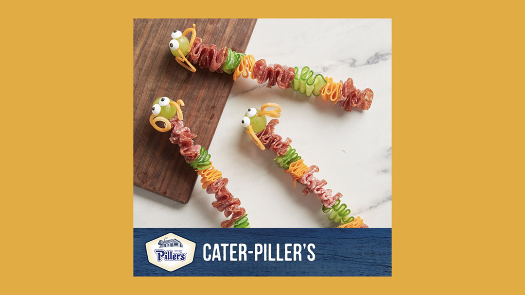 "Cater-Piller's" snack